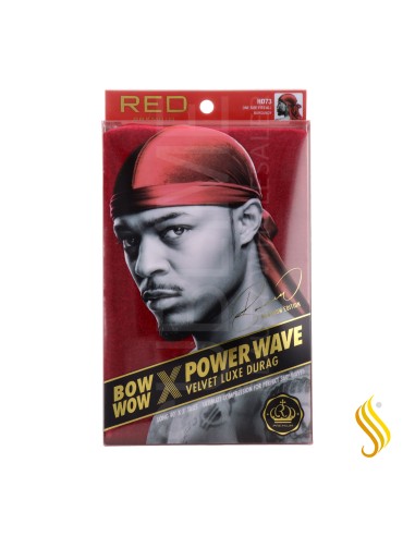 Red Kiss Power Wave Velvet Durag Burgundy Capa De Cabello